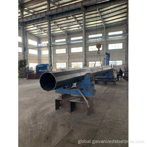 Galvanized 55Ft Steel Pole 18.2M Dodecagonal steel pole Supplier